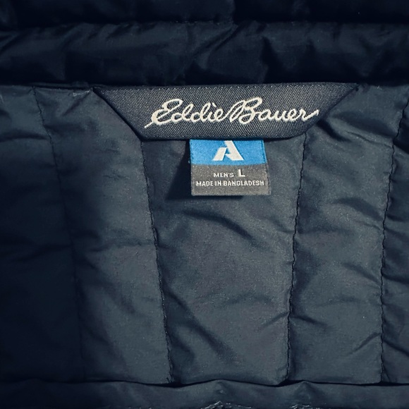 Eddie Bauer First Ascent MicroTherm Storm Down Jacket Large Puffer Coat - Picture 8 of 10